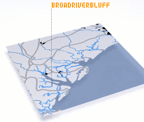 3d view of Broad River Bluff