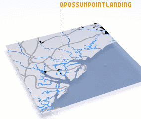 3d view of Opossum Point Landing