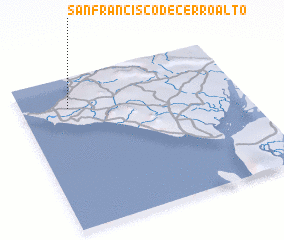 3d view of San Francisco de Cerro Alto