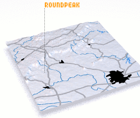 3d view of Round Peak