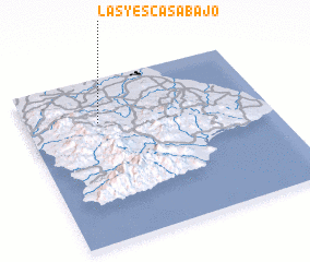 3d view of Las Yescas Abajo