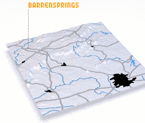 3d view of Barren Springs