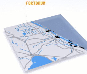 3d view of Fort Drum
