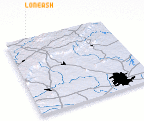 3d view of Lone Ash