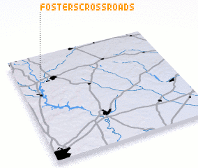 3d view of Fosters Crossroads