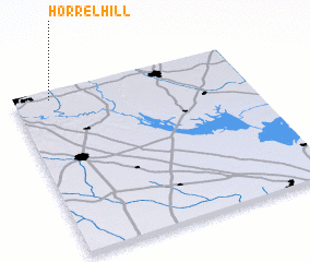 3d view of Horrel Hill