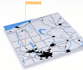 3d view of Spokane