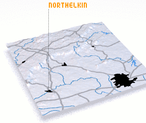 3d view of North Elkin