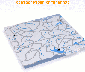 3d view of Santa Gertrudis de Mendoza