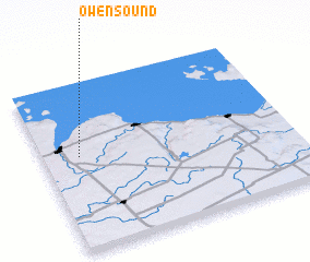 3d view of Owen Sound