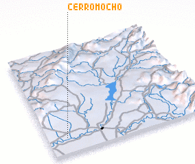 3d view of Cerro Mocho