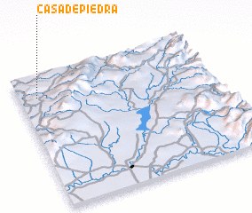 3d view of Casa de Piedra