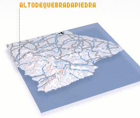 3d view of Alto de Quebrada Piedra