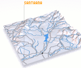 3d view of Santa Ana