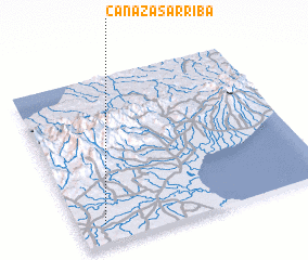 3d view of Cañazas Arriba