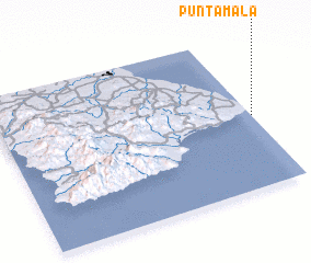 3d view of Punta Mala