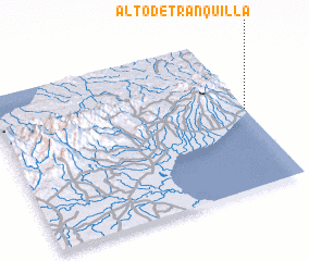 3d view of Alto de Tranquilla