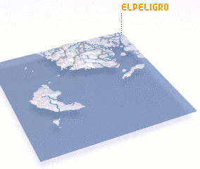 3d view of El Peligro