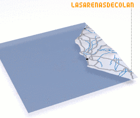 3d view of Las Arenas de Colan