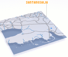 3d view of Santa Rosalía