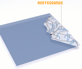 3d view of Monte Grande