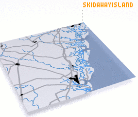 3d view of Skidaway Island