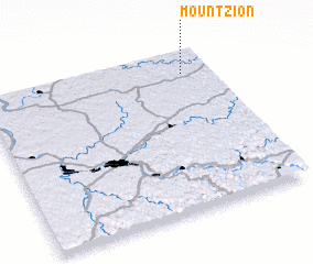 3d view of Mount Zion