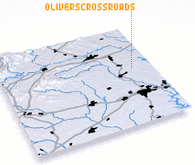 3d view of Olivers Crossroads