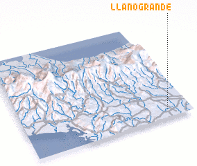 3d view of Llano Grande