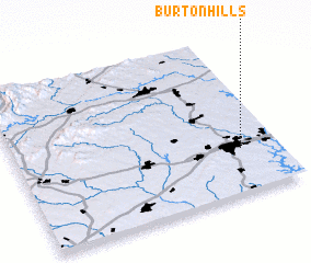 3d view of Burton Hills