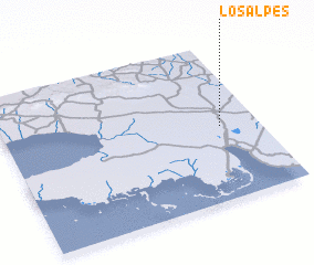 3d view of Los Alpes