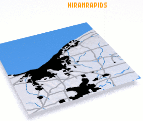 3d view of Hiram Rapids