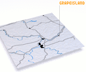 3d view of Grape Island