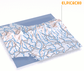 3d view of El Picacho