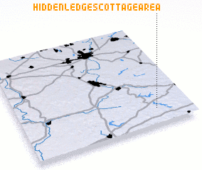 3d view of Hidden Ledges Cottage Area