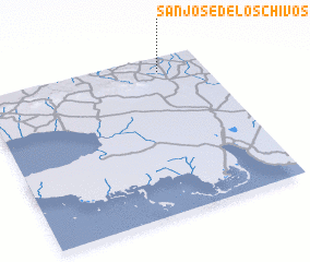 3d view of San José de los Chivos