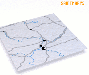 3d view of Saint Marys