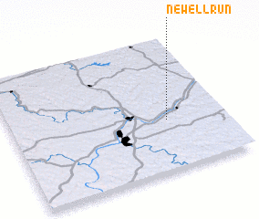 3d view of Newell Run