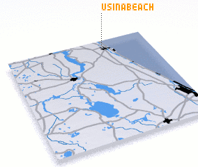 3d view of Usina Beach