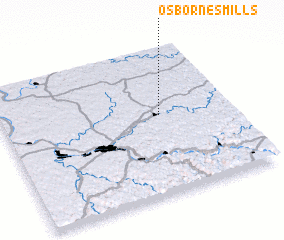 3d view of Osbornes Mills