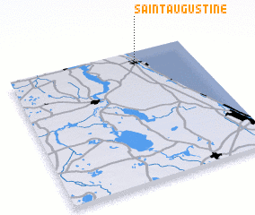 3d view of Saint Augustine