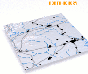 3d view of North Hickory