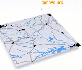3d view of Sandy River
