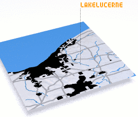 3d view of Lake Lucerne