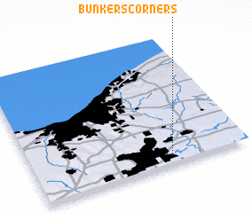 3d view of Bunkers Corners