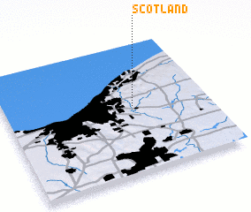 3d view of Scotland