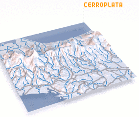 3d view of Cerro Plata