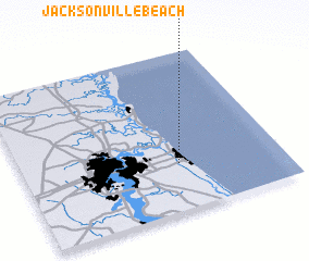 3d view of Jacksonville Beach