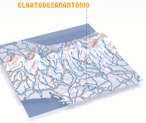 3d view of El Hato de San Antonio