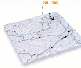 3d view of Polk Gap